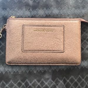 Rose gold Michael Kors Wristlet